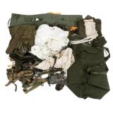 US ARMY AIRBORNE PARACHUTE, JUMP BAG & GEAR
