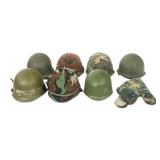 1980s US ARMED FORCES M1 COMBAT HELMETS