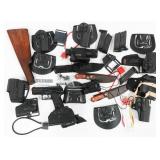 TACTICAL HOLSTERS, BINOCULARS, KNIVES, & BB GUN