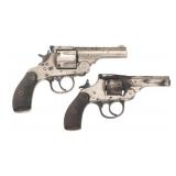 H&R AND IVER JOHNSON TOP BREAK .32 CAL REVOLVERS