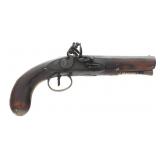 HUTCHINSON of DUBLIN 10 BORE FLINTLOCK PISTOL
