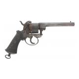 BELGIAN MODEL 1858 9mm CALIBER PINFIRE REVOLVER