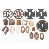 JAPANESE HABAKI, TSUBA, FUSCHI & SEPPA PARTS