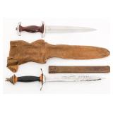 REENACTOR WWII GERMAN NPEA & FANTASY DAGGERS