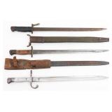 WWI ARGENTINIAN M1891 & UK P1907 BAYONETS