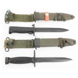 COLD WAR US ARMED FORCES M5A1 & M7 BAYONETS