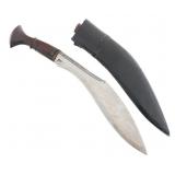 EARLY 20th C. NEPALESE GURKHA KNIFE WITH SCABBARD