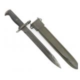 WWII US M1 BAYONET by UTICA CUTLERY WITH SCABBARD