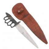 STELZIG 9" KNUCKLE KNIFE WITH SHEATH