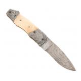CUSTOM MADE DAMASCUS FOLDING POCKET KNIFE
