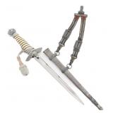 WWII GERMAN LUFTWAFFE 2nd MODEL DAGGER & HANGER