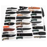 FIXED BLADE SKINNING KNIVES - CAMILLUS, BUCK, S&W