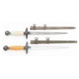 WWII GERMAN LUFTWAFFE OFFICER PARTS DAGGERS