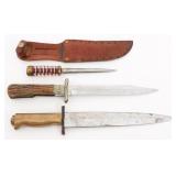 WWII THEATER MADE COMBAT KNIVES & SWITCHBLADE