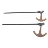 AFRICAN TRIBE CEREMONIAL HATCHETS