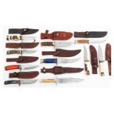 FIXED BLADE HUNTING KNIVES - CASE, IMPERIAL & MORE