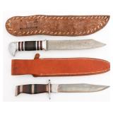 WWII US CUSTOM COMBAT KNIVES WITH SHEATHS