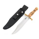 RANDALL MODEL 12 SPORTSMAN SCRIMSHAW BOWIE KNIFE