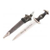 WWII GERMAN ROHM M1933 SS EM PARTS DAGGER