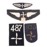WWI US ARMY AIR CORPS WING & SQUADRON PATCHES