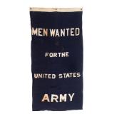 WWII US ARMY RECRUITING SERVICE BANNER