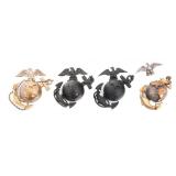 WWII USMC OFFICER SERVICE & DRESS CAP EGAS