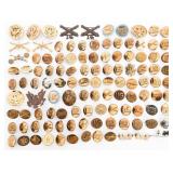 WWI - COLD WAR US ARMY INFANTRY COLLAR INSIGNIA