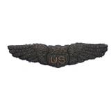 WWI US ARMY AIR CORPS 4" BULLION AVIATOR WINGS