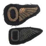 WWI US AIR CORPS OBSERVER BULLION WING BADGES