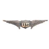 WWI US ARMY AIR CORPS 2 1/2" PILOT WINGS by BB&B