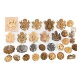 WWII - COLD WAR US ARMY EAGLE CAP BADGES