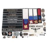 REENACTOR WWII GERMAN INSIGNIA & ARMBANDS