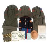 WWII - KOREAN WAR USMC SERGEANT UNIFORM GROUPING