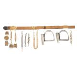US M1872 OFFICER BELT, STIRRUPS, & BELT HANGERS
