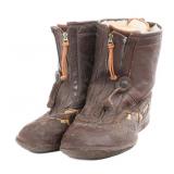 WWII US NAVY AVIATOR LEATHER FLIGHT BOOTS