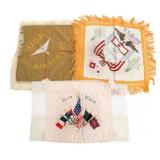 WWI US ARMY & AIR SERVICE SWEETHEART PILLOW SHAMS