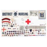 WWII AMERICAN RED CROSS & FIELD SERVICE INSIGNIA