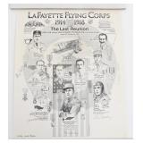 LAFAYETTE FLYING CORPS 1983 SIGNED REUNION POSTER