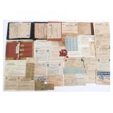 WWII US RATION BOOKS, TOKENS & STAMPS