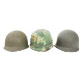 VIETNAM WAR US ARMY M1 COMBAT HELMETS