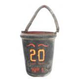 20TH C. US NAVY FIRE LEATHER BUCKET