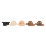 WWII - KOREAN WAR USMC CAMPAIGN HATS & HEADGEAR