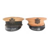 WWI US AEF M1912 INFANTRY OFFICER KHAKI VISOR CAPS