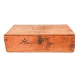 SPAN-AM WAR US ARMY NAMED OFFICER STORAGE TRUNK