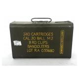 30-06 CALIBER RIFLE AMMUNITION - 240 ROUNDS