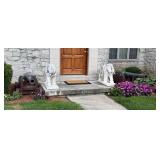 IRON VICTORIAN ARMY CANNON PAIR