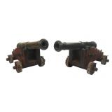 VICTORIAN CANNON PAIR CIRCA 1880