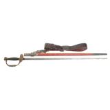US M1860 GAR STAFF & FIELD OFFICER SWORD