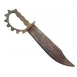 WWII AUSTRALIAN MADE US RANGER BRASS KNUCKLE KNIFE