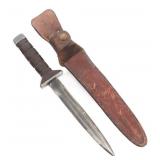 WWII US LEO BAKER COMBAT KNIFE WITH SHEATH